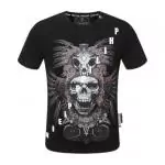 manches courtes t-shirt philipp plein prix bas indian decoration black